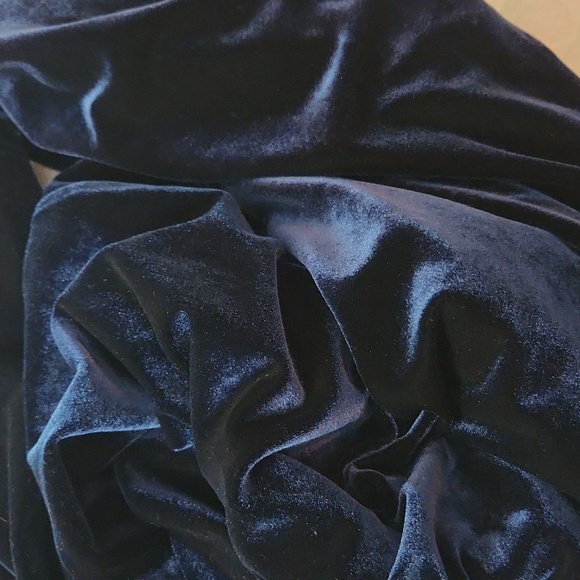 Navy Sleeveless Scoop Neck Sheath Maxi Dress - Picture 6 of 6